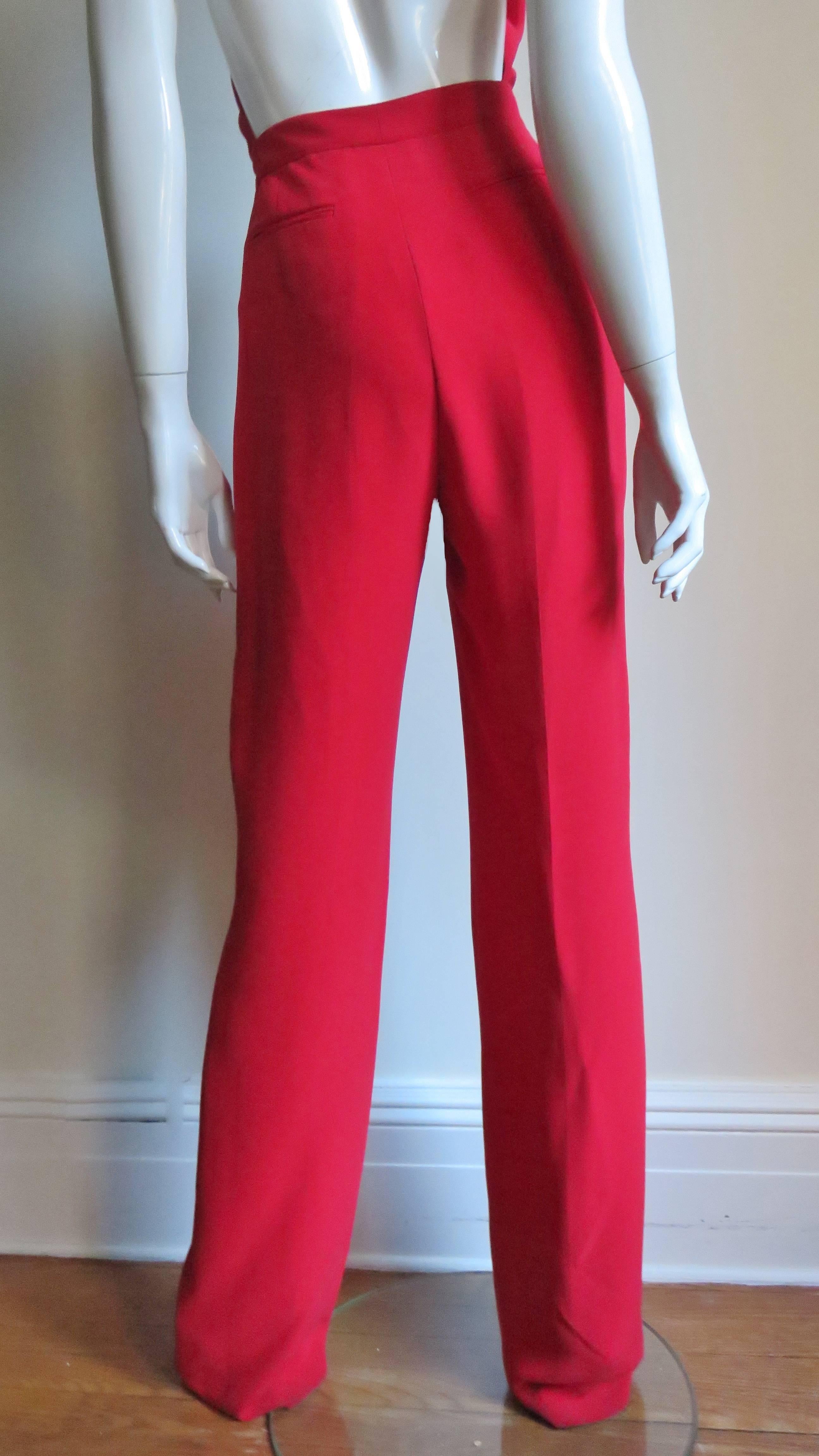 Valentino New Plunging Halter Jumpsuit For Sale 2