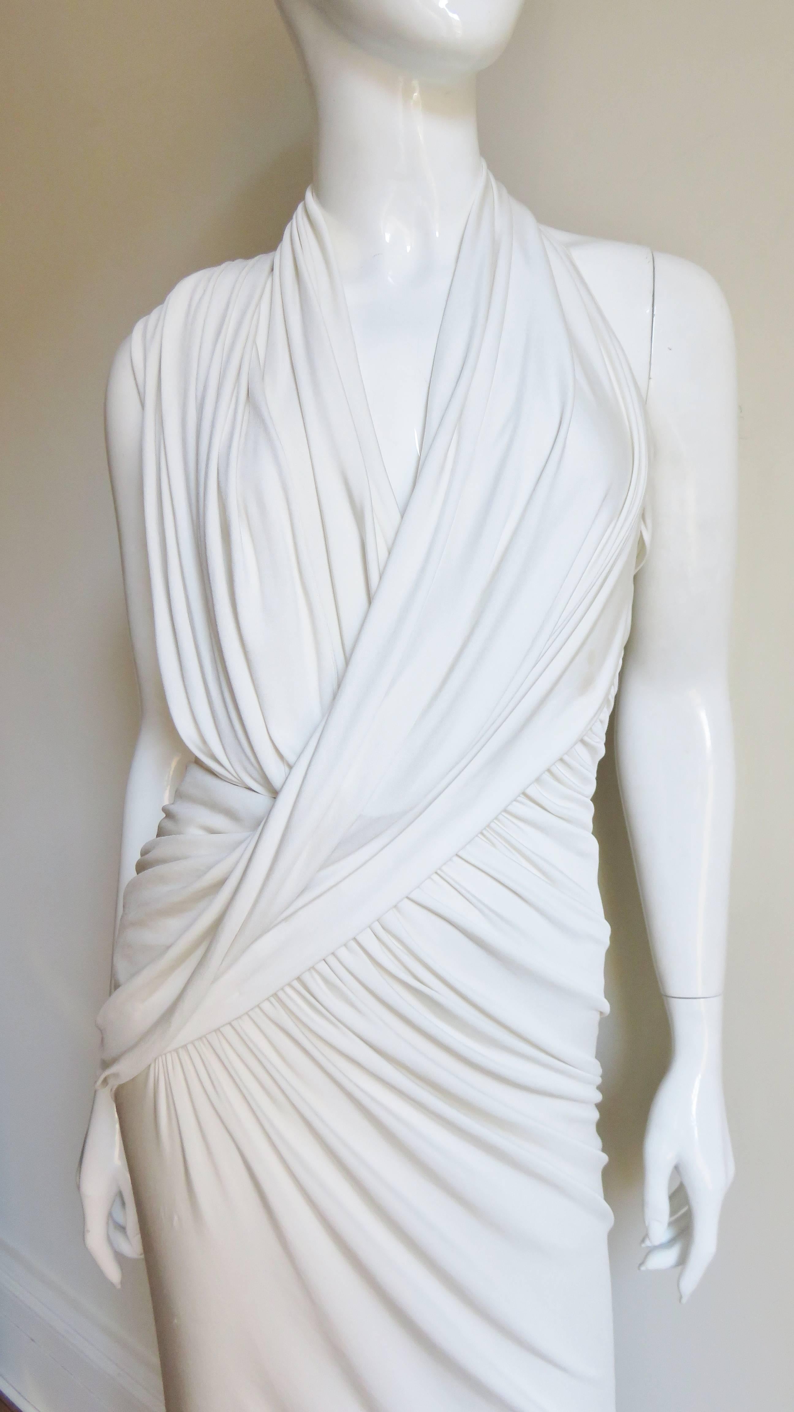 donna karan white dress