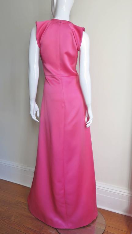 Stunning Chloe Rose Silk Ruffle Gown at 1stDibs