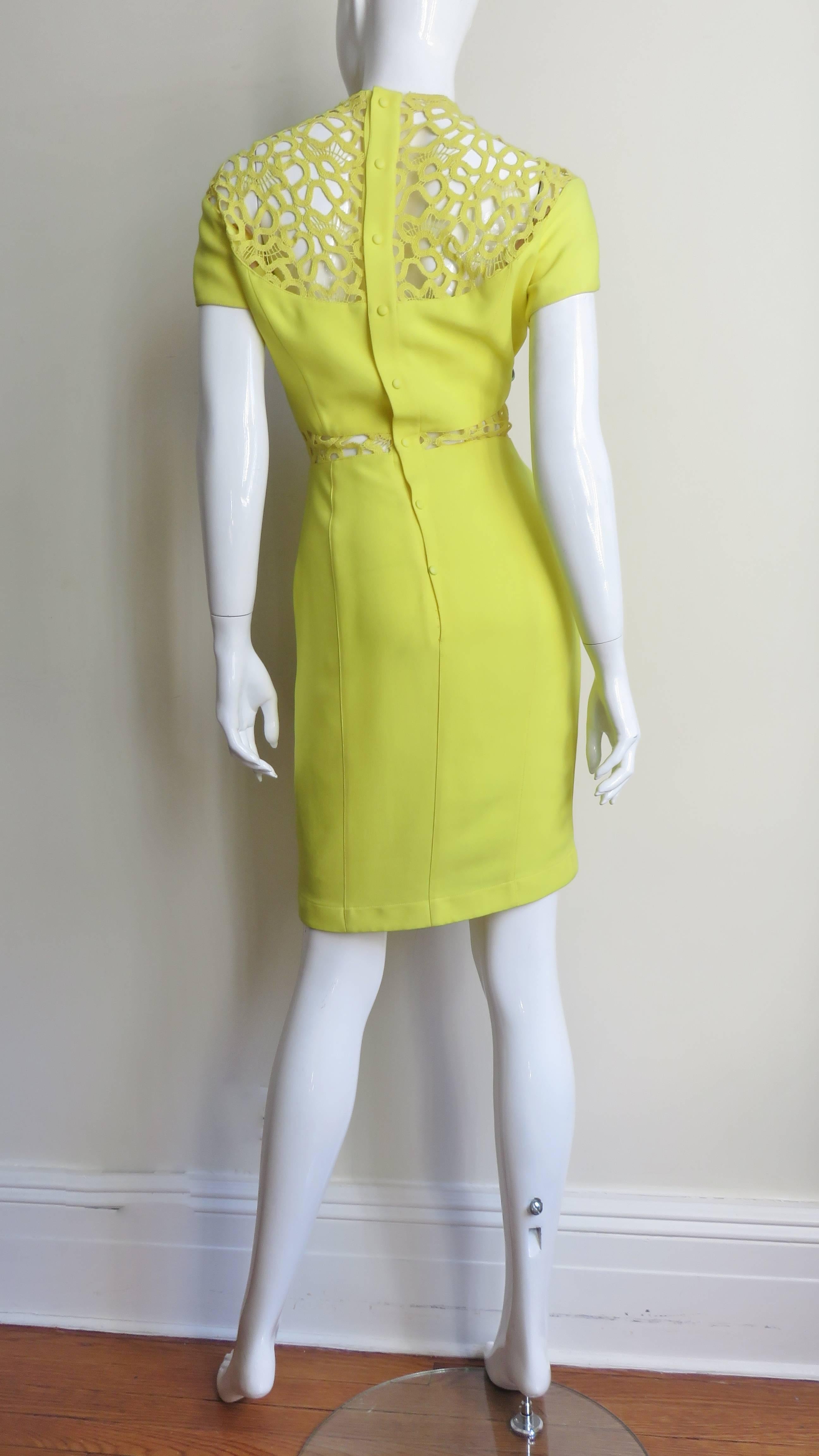 Thierry Mugler 1990s Detailed Midriff and Decolletage Dress 6