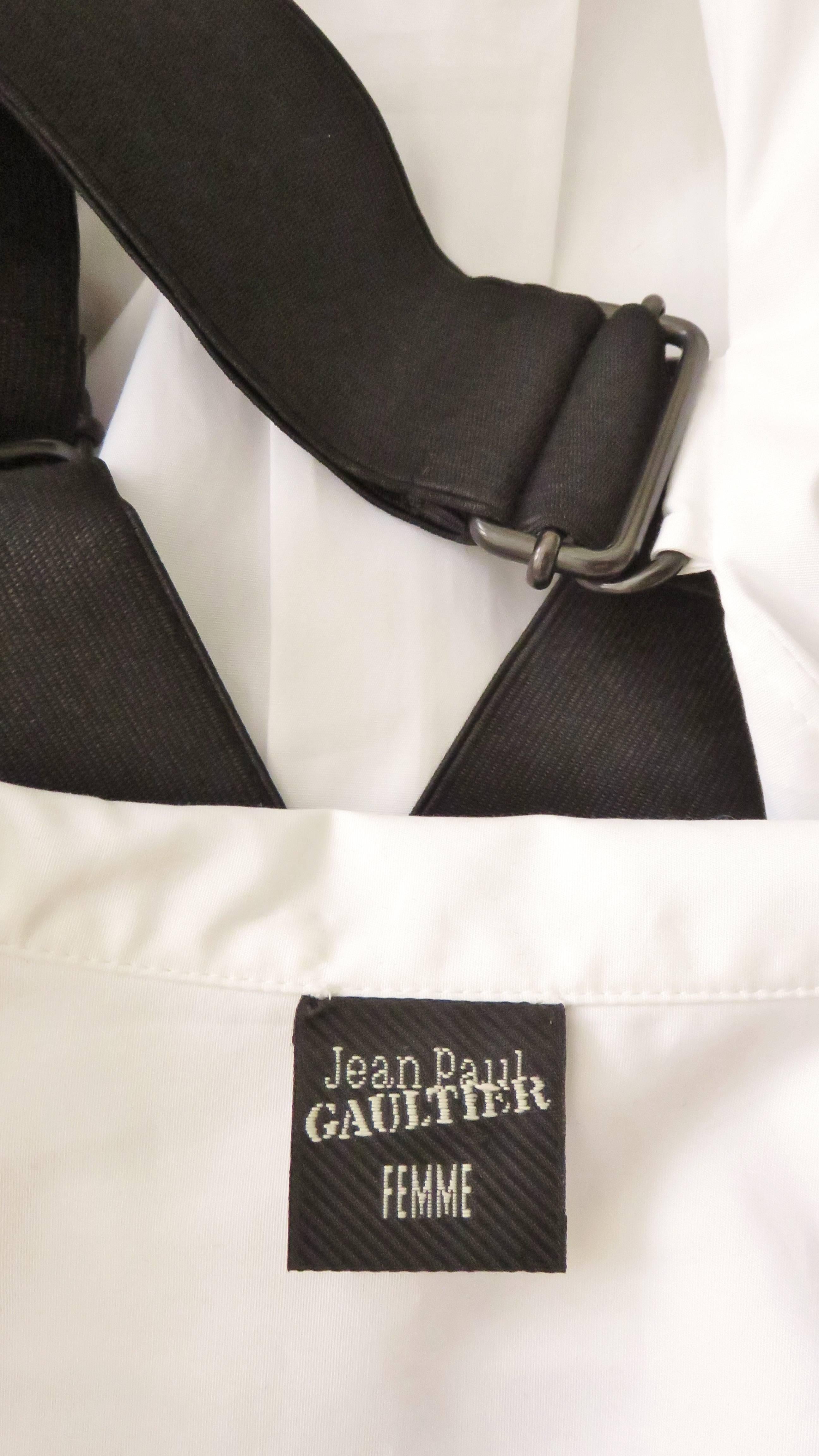 Fabulous Gaultier Cross Back White Shirt 4