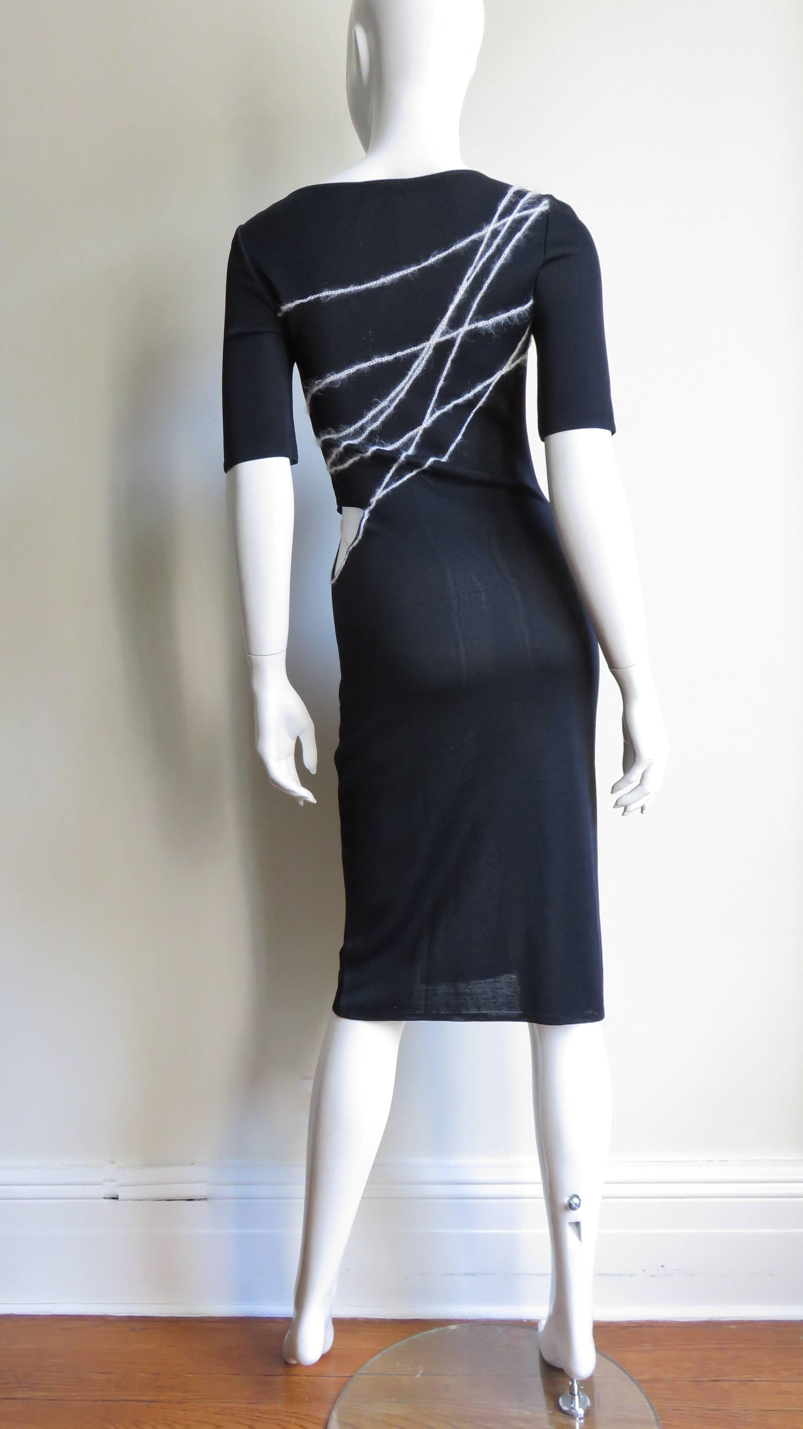 1990s Gianni Versace Cutout Waist Bodycon Dress 8