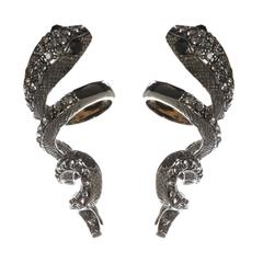 Black Snake Earrings