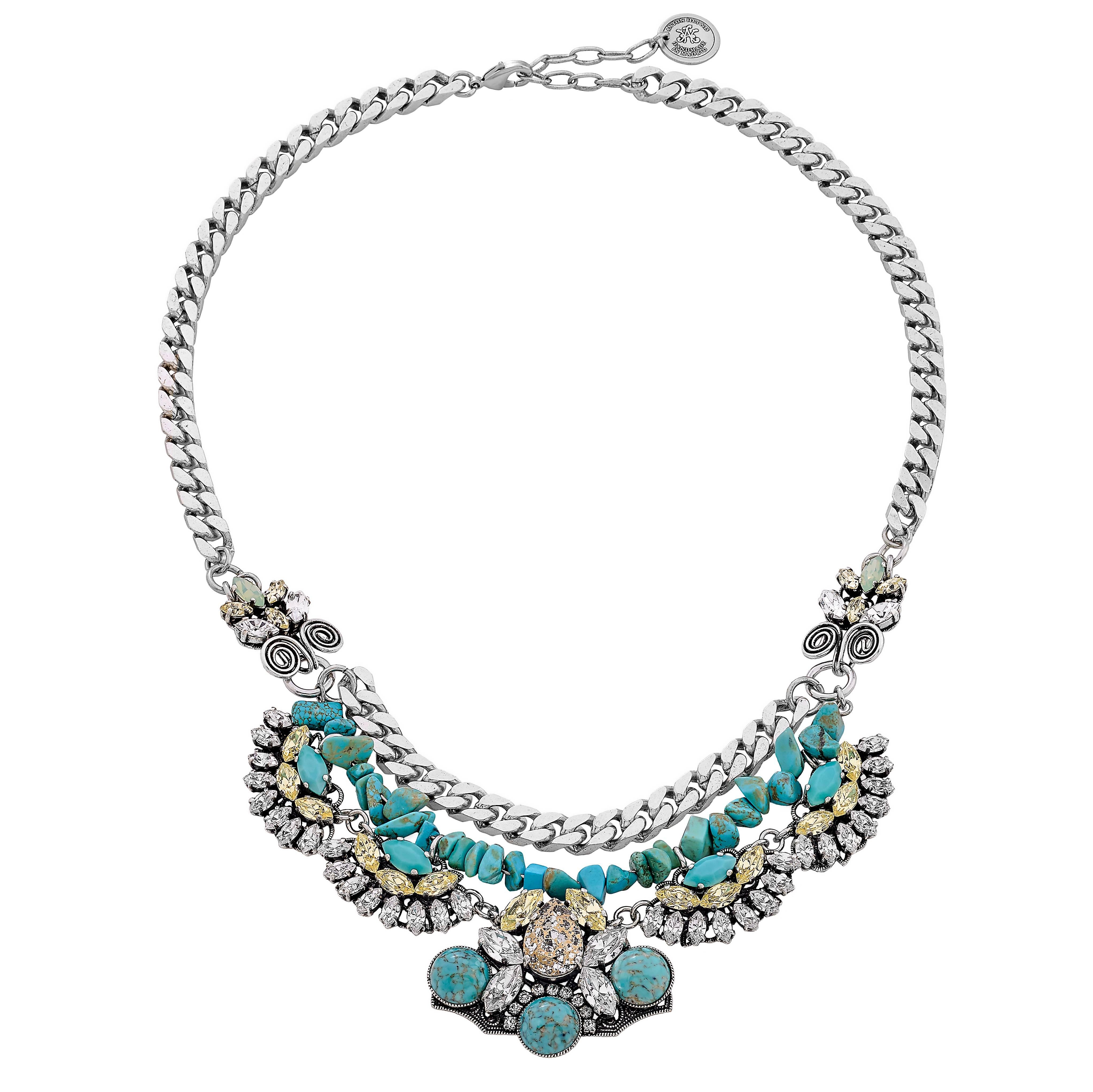  Anton Heunis Turquoise Necklace For Sale