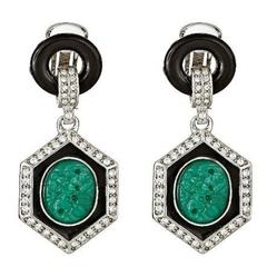 Art Deco Jade Earrings 