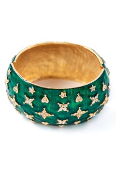 Kenneth Jay Lane Emerald Green Cuff