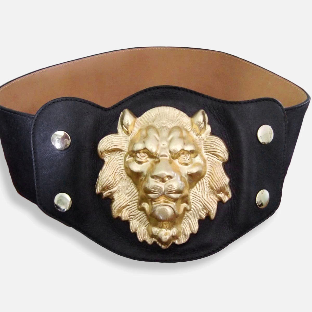 gold lion belt