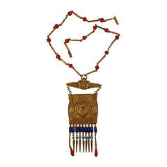 Askew London 'Egyptian Revival' Cleopatra Pendant Necklace 10