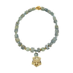 Aquamarine and Netsuke Necklace 9