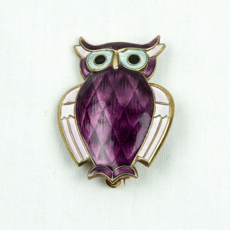 david anderson owl brooch