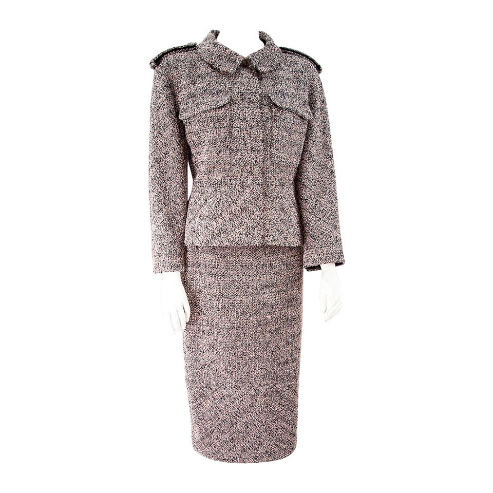 Iconic Chanel Tweed Suit at 1stDibs