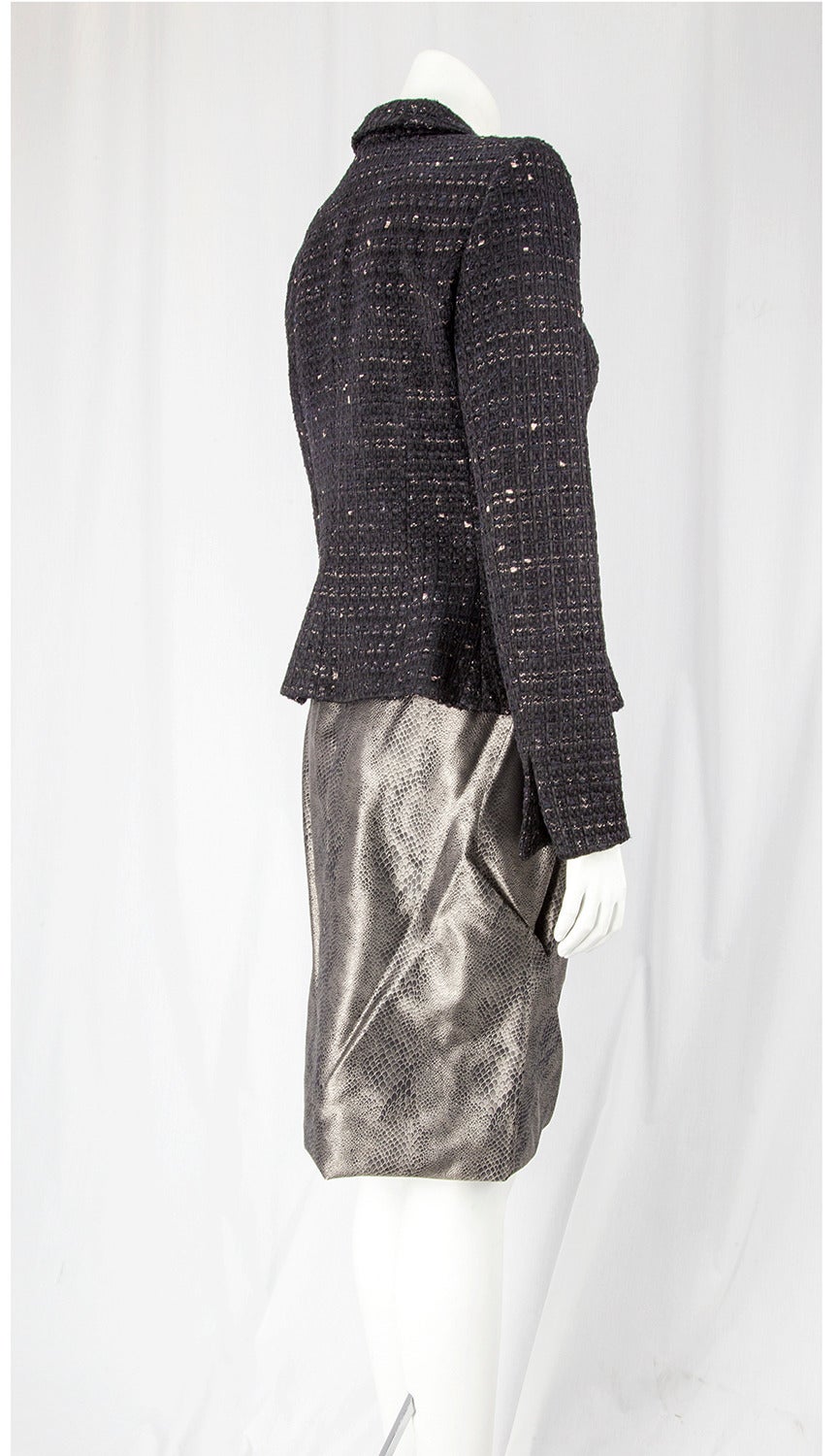 Gray Giorgio Armani Jacket and Skirt Suit For Sale