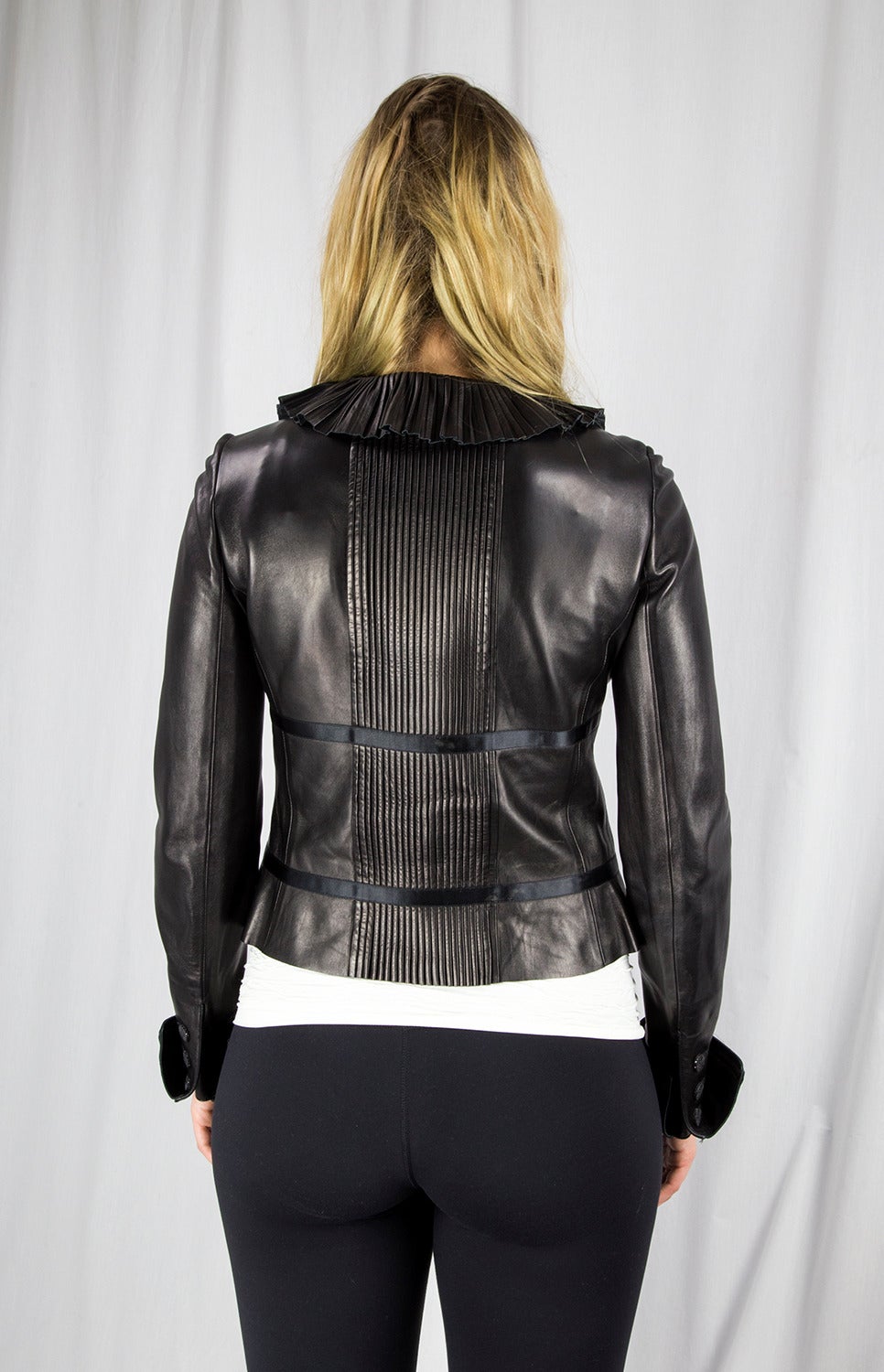 Veste En Cuir D'agneau Jekel Paris Noire - Taille 40 (M) Occasion Très Bon état