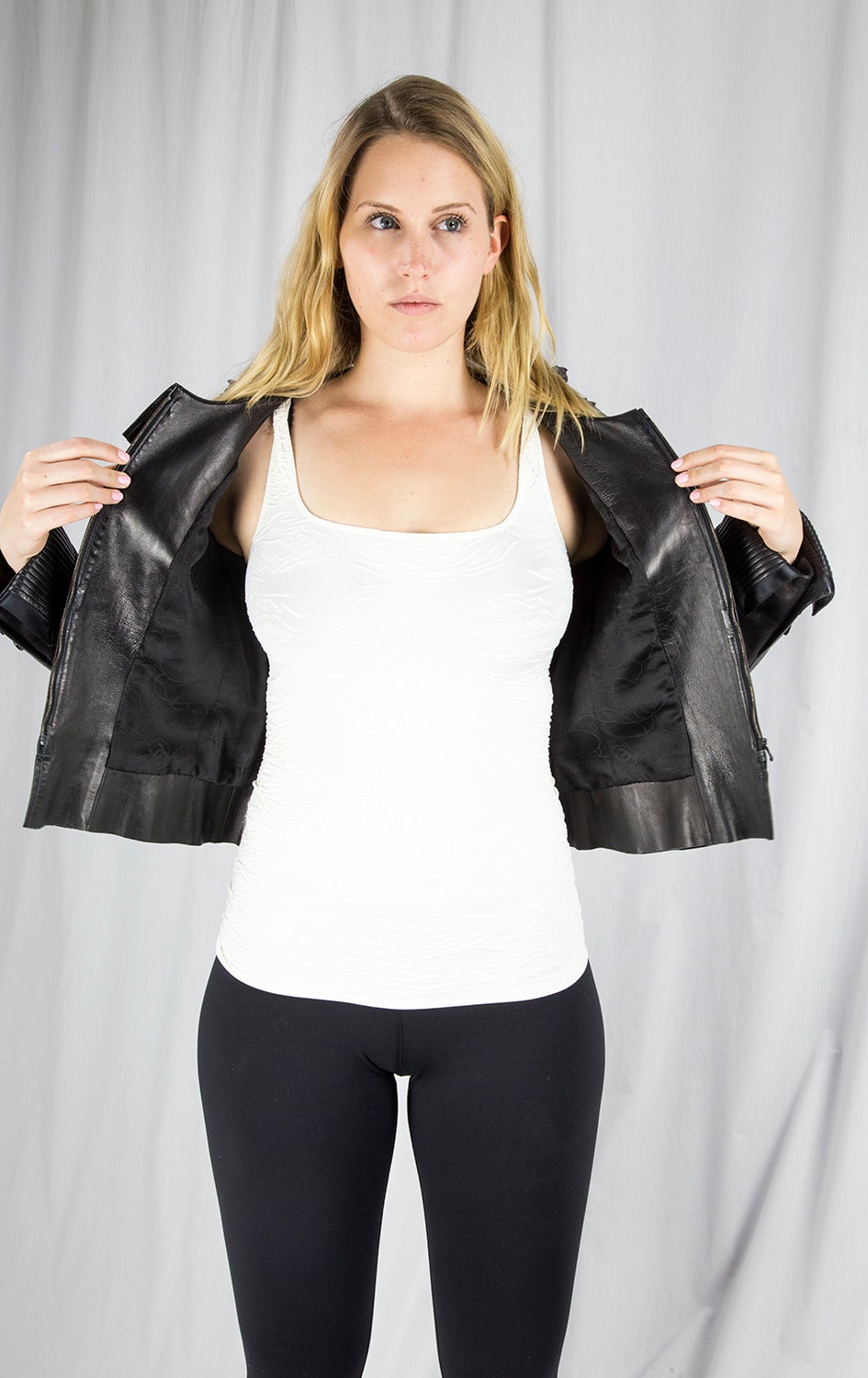 Chanel Black Lambskin Leather Button Front Jacket M Chanel | The Luxury  Closet