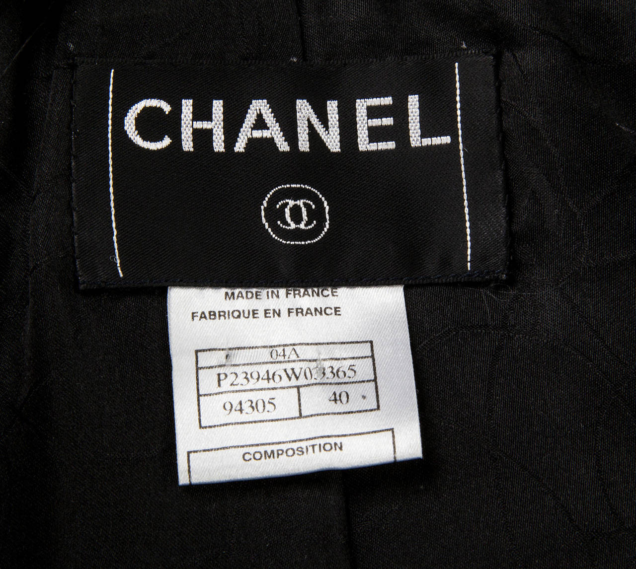 Ikonische Chanel-Jacke aus schwarzem Lammfell Damen im Angebot