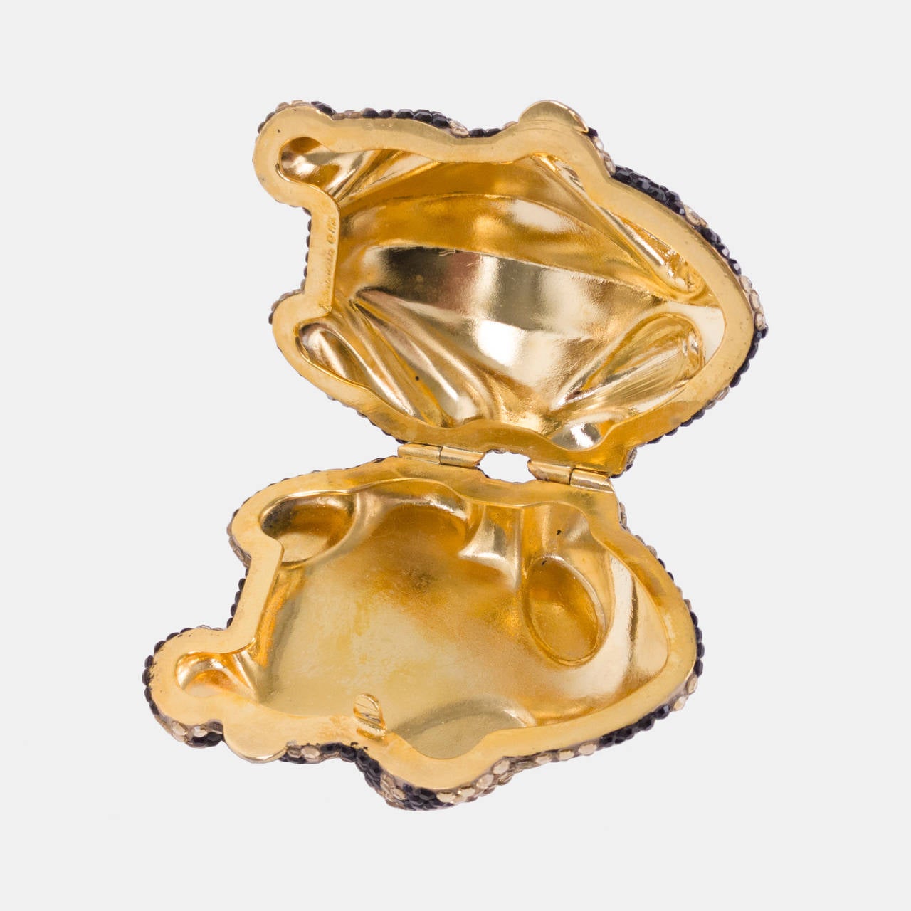 Judith Leiber Swarovski Crystal Frog Pillbox 1