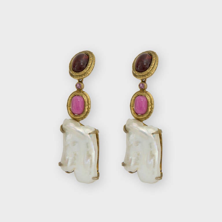 gilt earrings