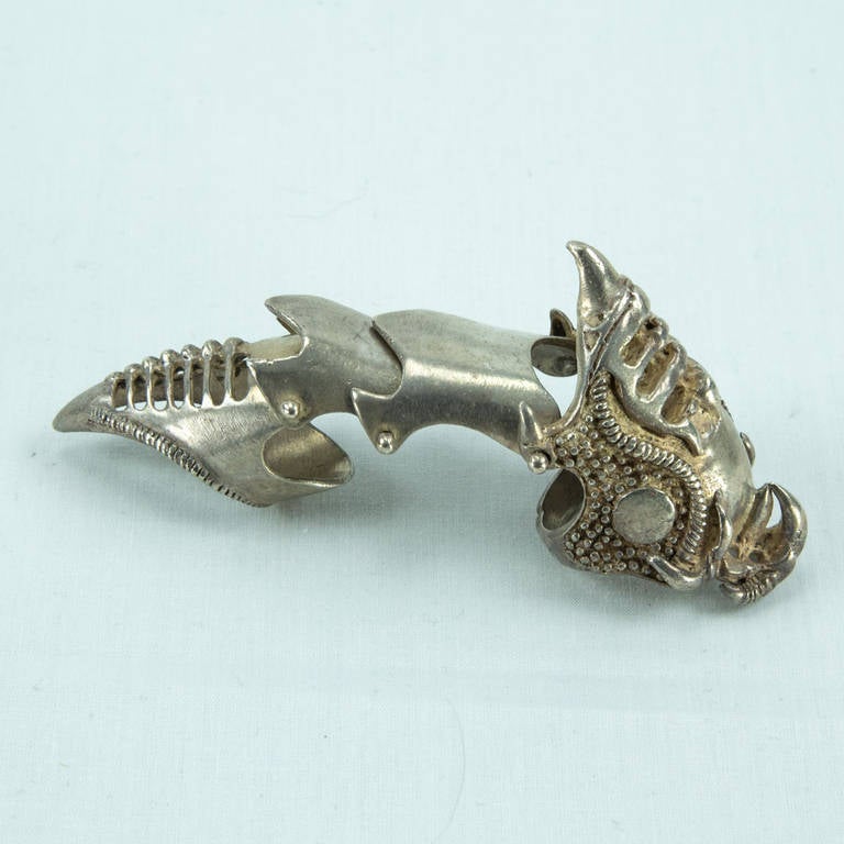 claw ring silver