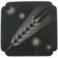 Georg Jensen Iron and Silver Arno Malinowski Wheat Brooch Pin C1940s 11
