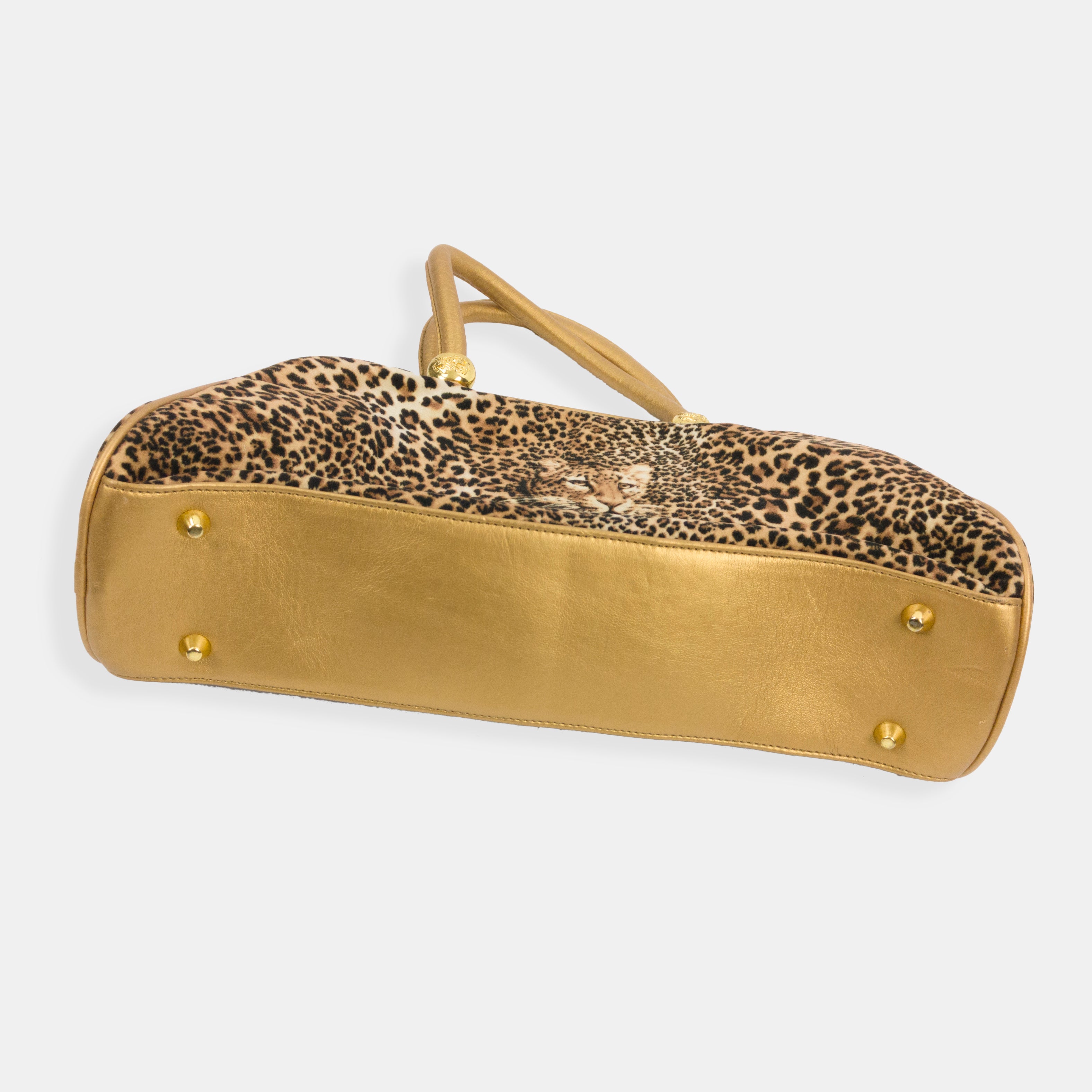 butler and wilson leopard print bag