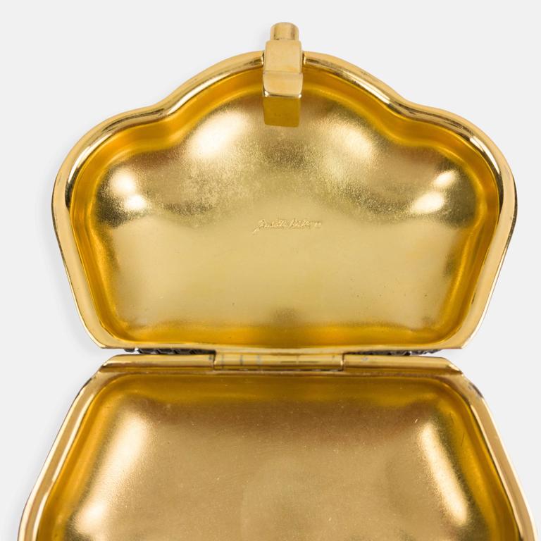 Fabulous Judith Leiber Swarovski Crystal Trinket Pill Box at 1stDibs