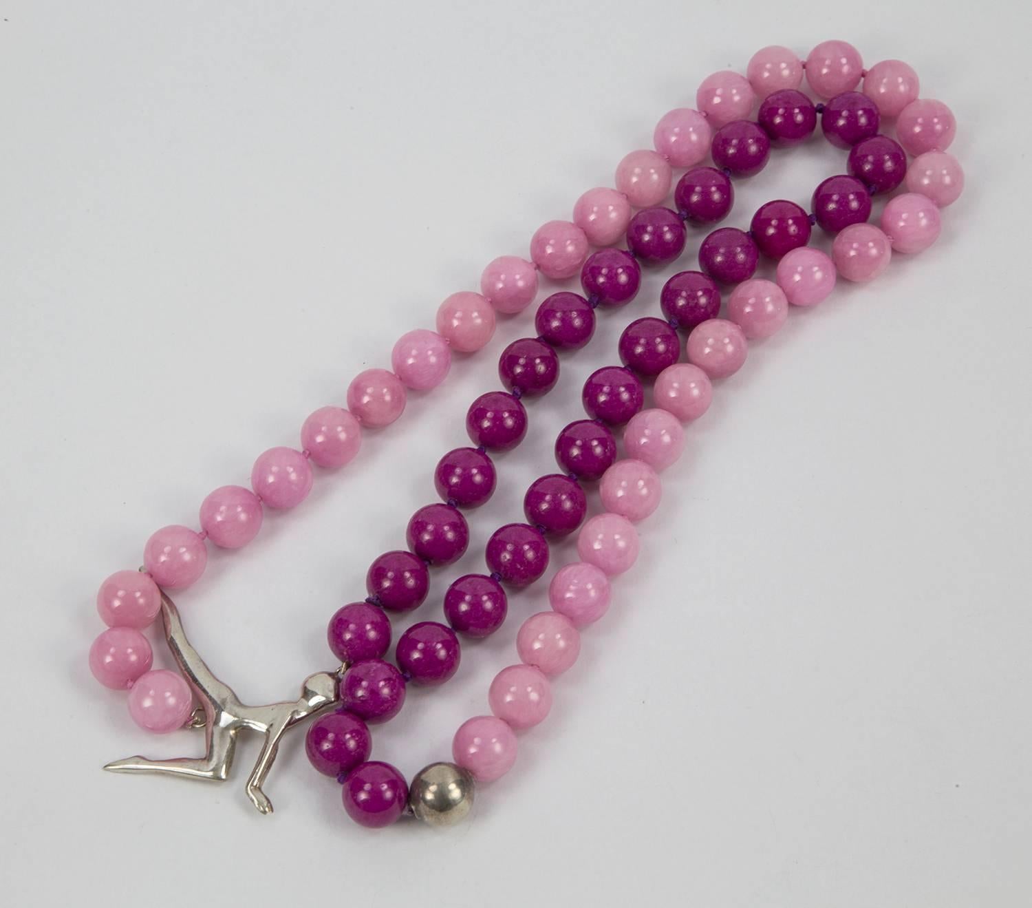 pink agate jewelry