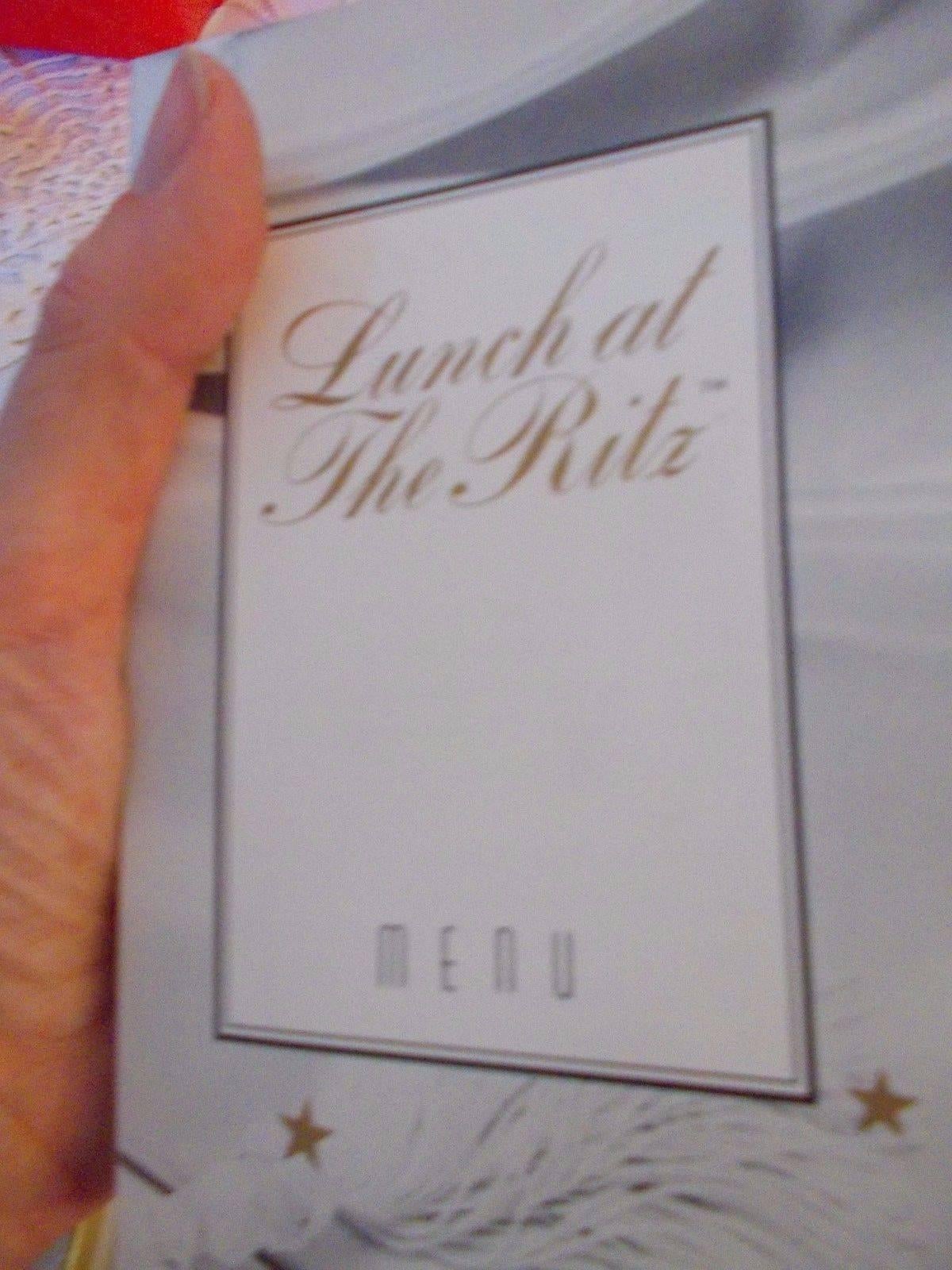 Rare Lunch At The Ritz "Hello, How Are You" Earrings On Original Menu Card
Exquisitely detailed Lunch at the Ritz Earrings titled, "Hello, How are you?" featuring stunning fun enameled phones, drippy ropes of rhinestones and
