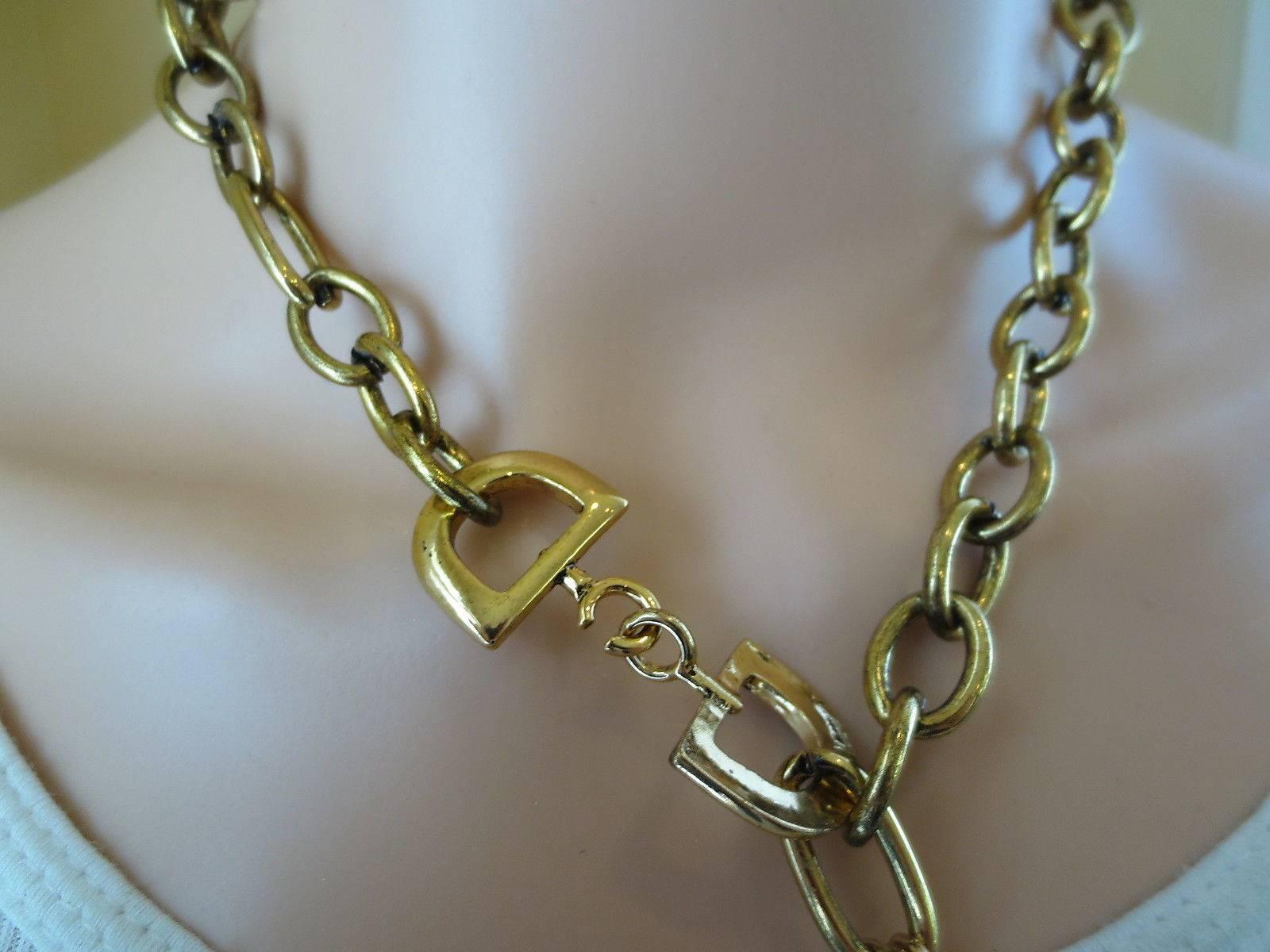 Fabulous vintage Figural Wearable Art Runway Necklace; unique hook closure; necklace measures approx. 16 inches; long and fits up to 18 inches;. Center drop is approx. 4 inches; long x 1.5 inches; wide. Cool, Fun and Chic Fashion Statement! 
