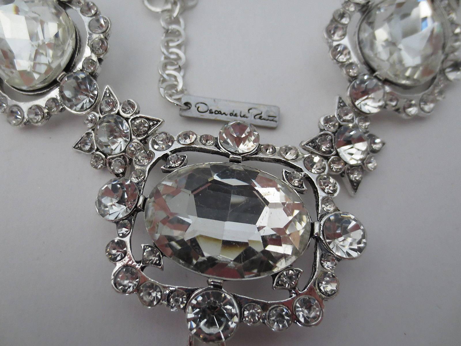 faux diamond statement necklace