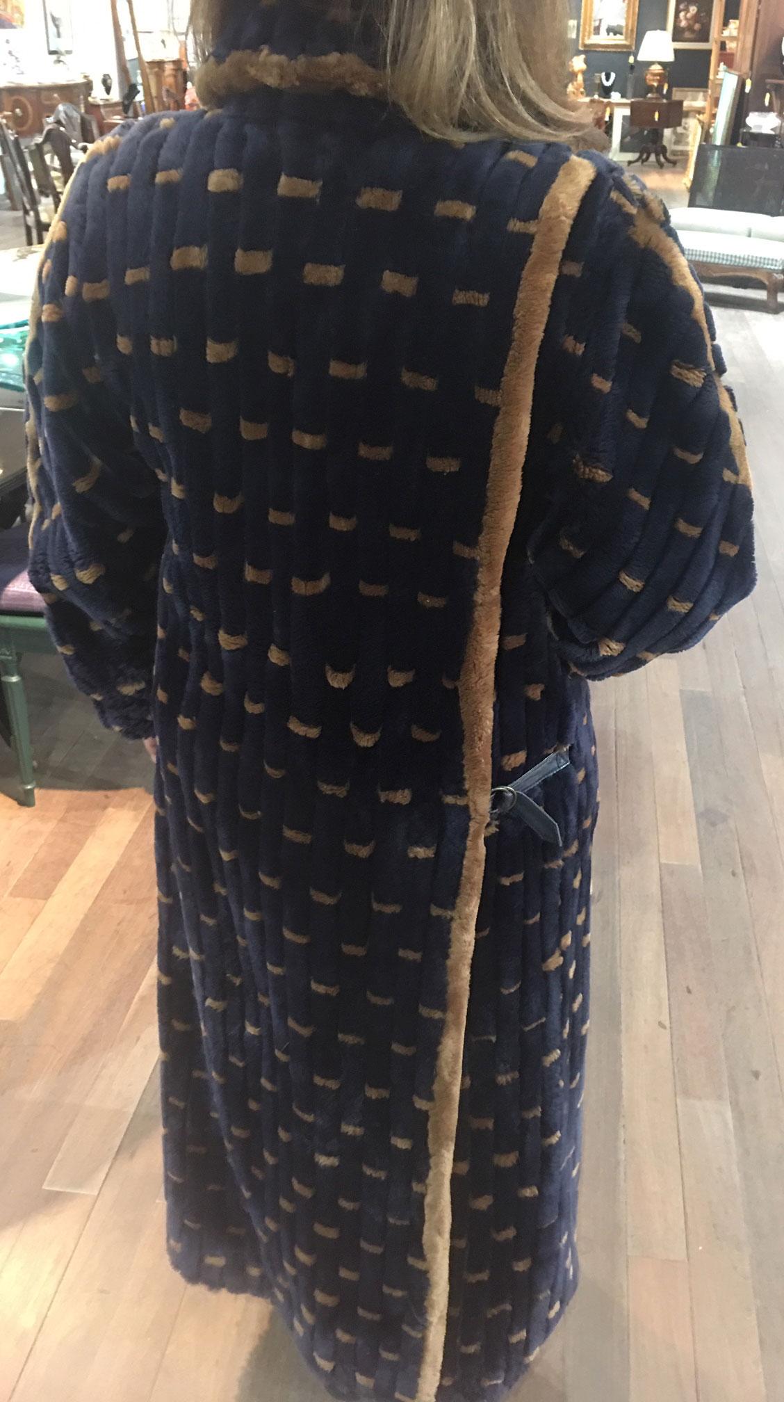 Grunstein Couture - Manteau long fantaisie en fourrure de castor Excellent état - En vente à Montreal, QC