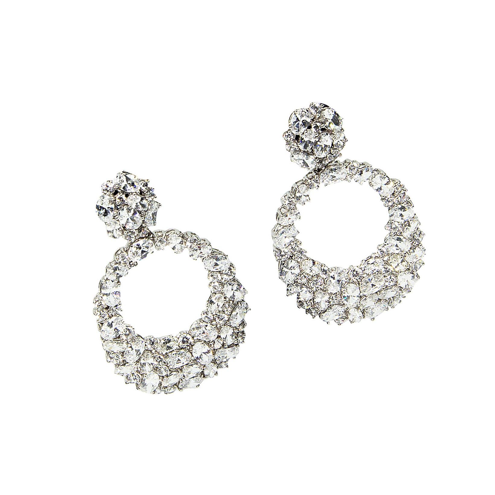 faux diamond earrings dangle