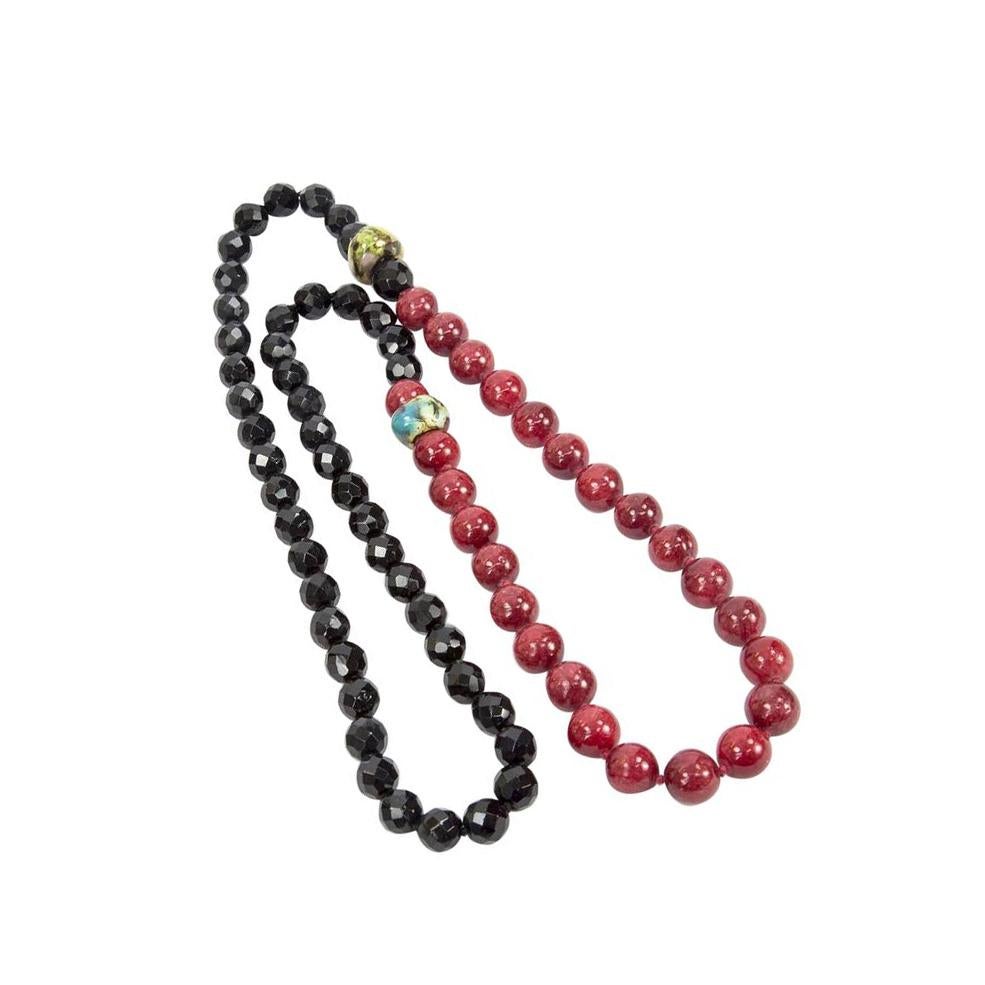 red agate bead necklace