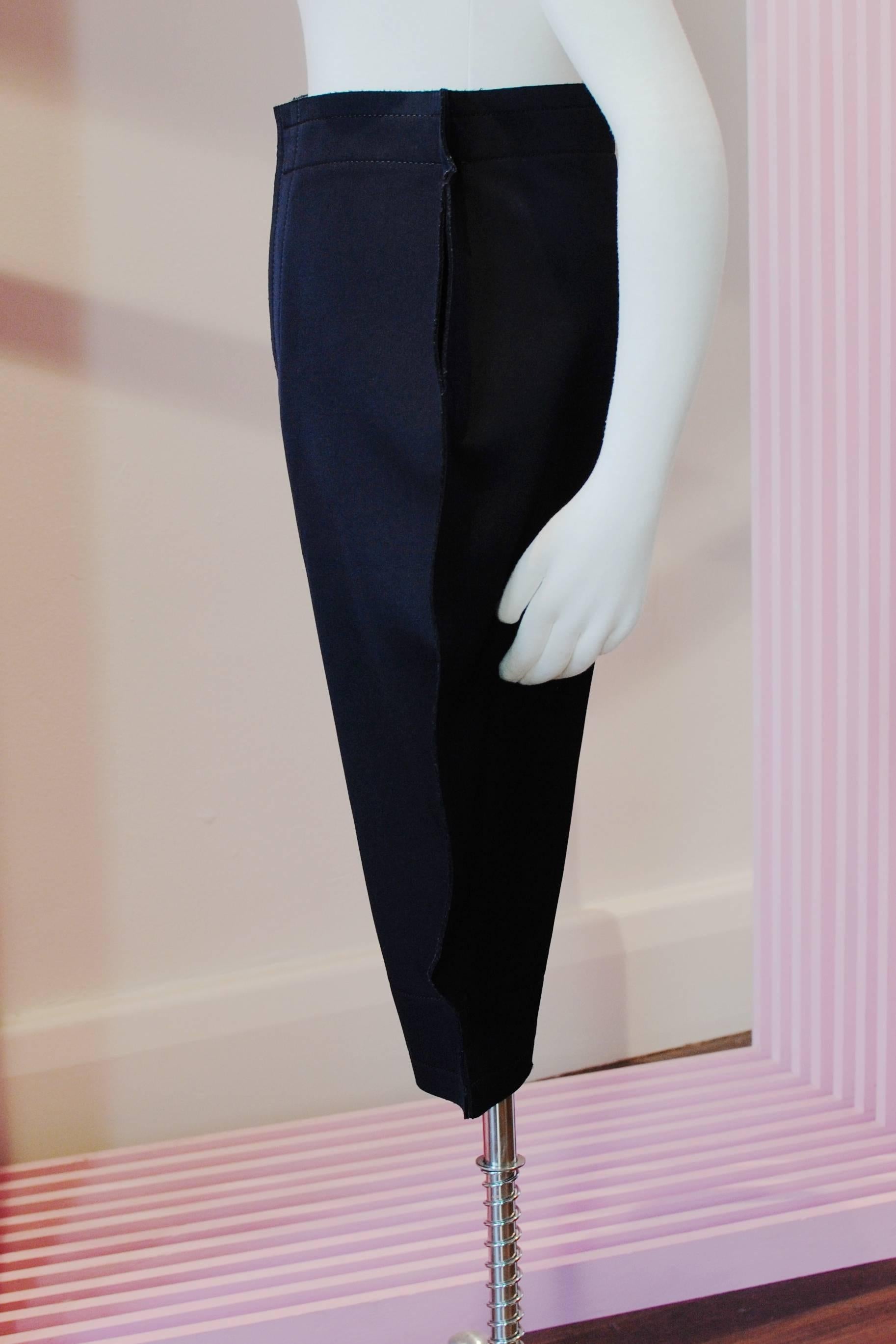 Black 2012 COMME des GARÇONS navy 2D breeches For Sale