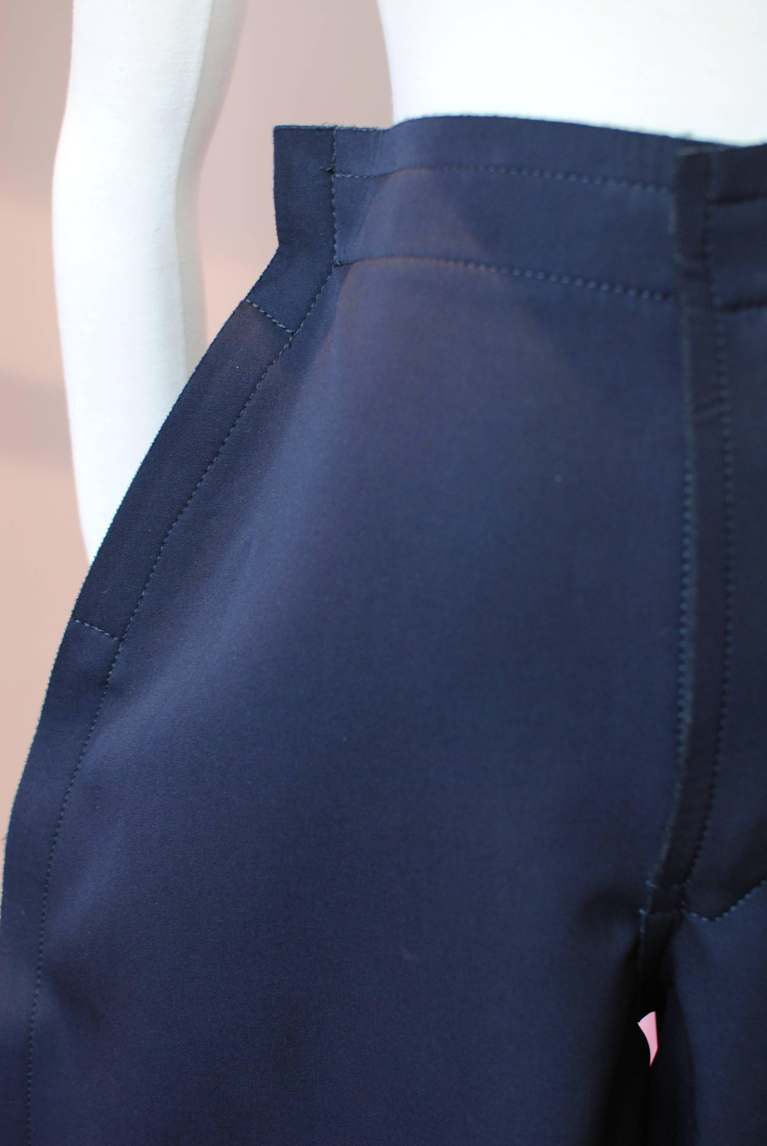 Women's 2012 COMME des GARÇONS navy 2D breeches For Sale