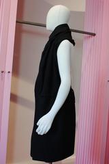 1999 Yohji Yamamoto Black Two Way Rayon Coat