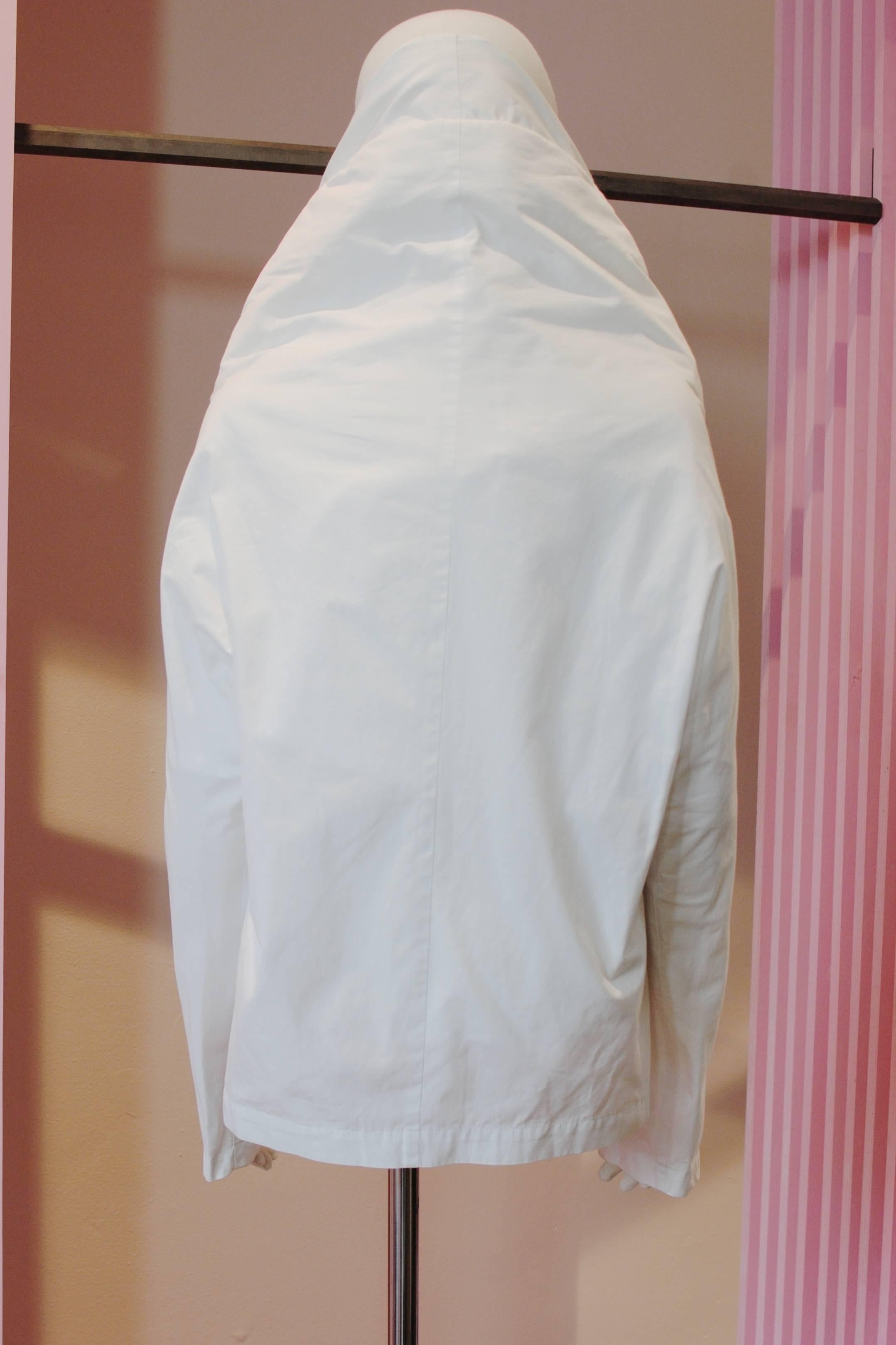 1996 COMME des GARÇONS White Cocoon Top In Excellent Condition For Sale In Melbourne, Victoria