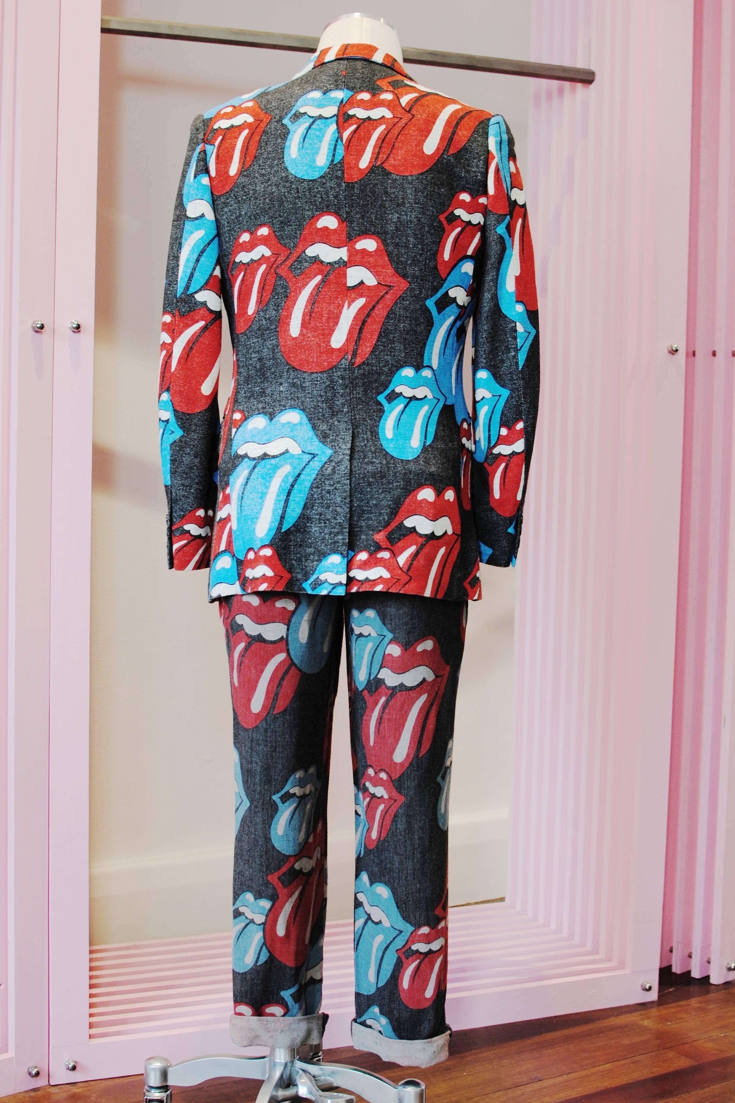 comme des garcons rolling stones pants