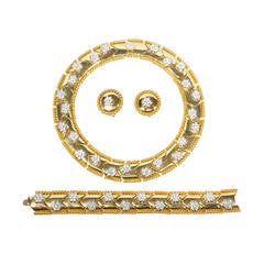 Bergdorf Goodman Vintage One of a Kind Glamorous Necklace Bracelet Earclips 1