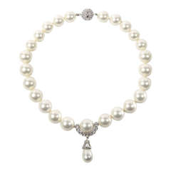 Vintage Bergdorf Goodman Duchess of Windsor Faux Pearl Necklace 10