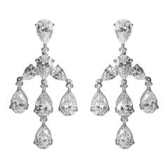 Shimmering Faux Diamond Girandole Earrings 6