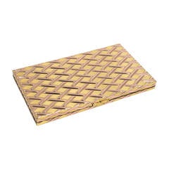 Paul Flato Vannerie Design Two Color Gold Sterling Vanity 6