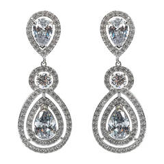 Shimmering Faux Diamond Pear Drop Earrings 9
