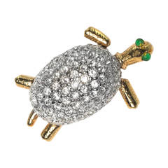 Charming Pave Turtle Scatter Pin 4