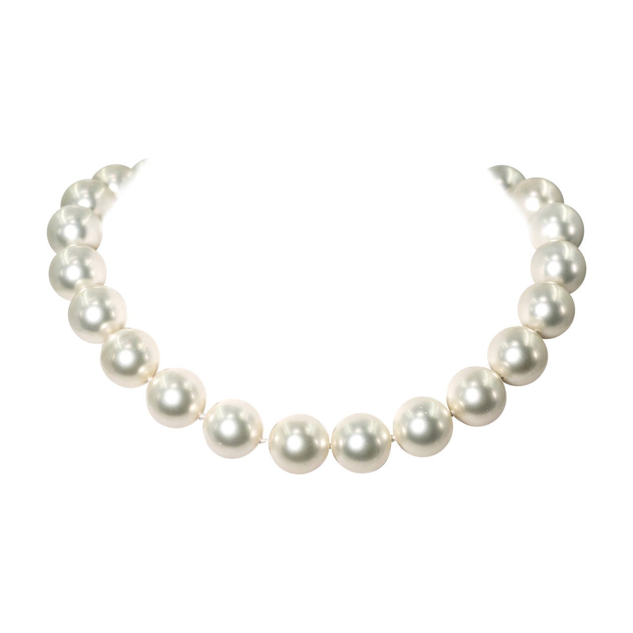 Faux 16mm South Sea Pearl Necklace