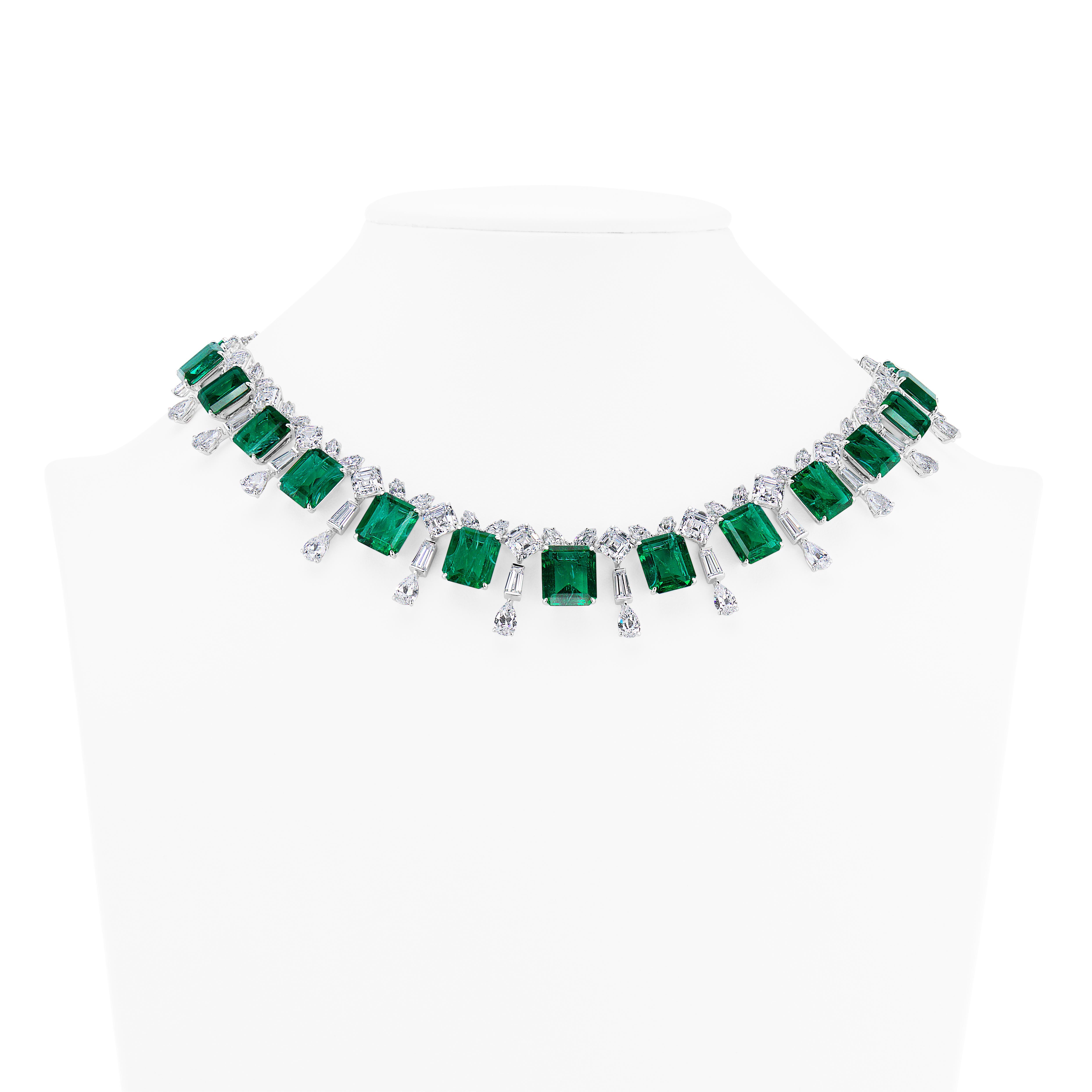 faux emerald necklace