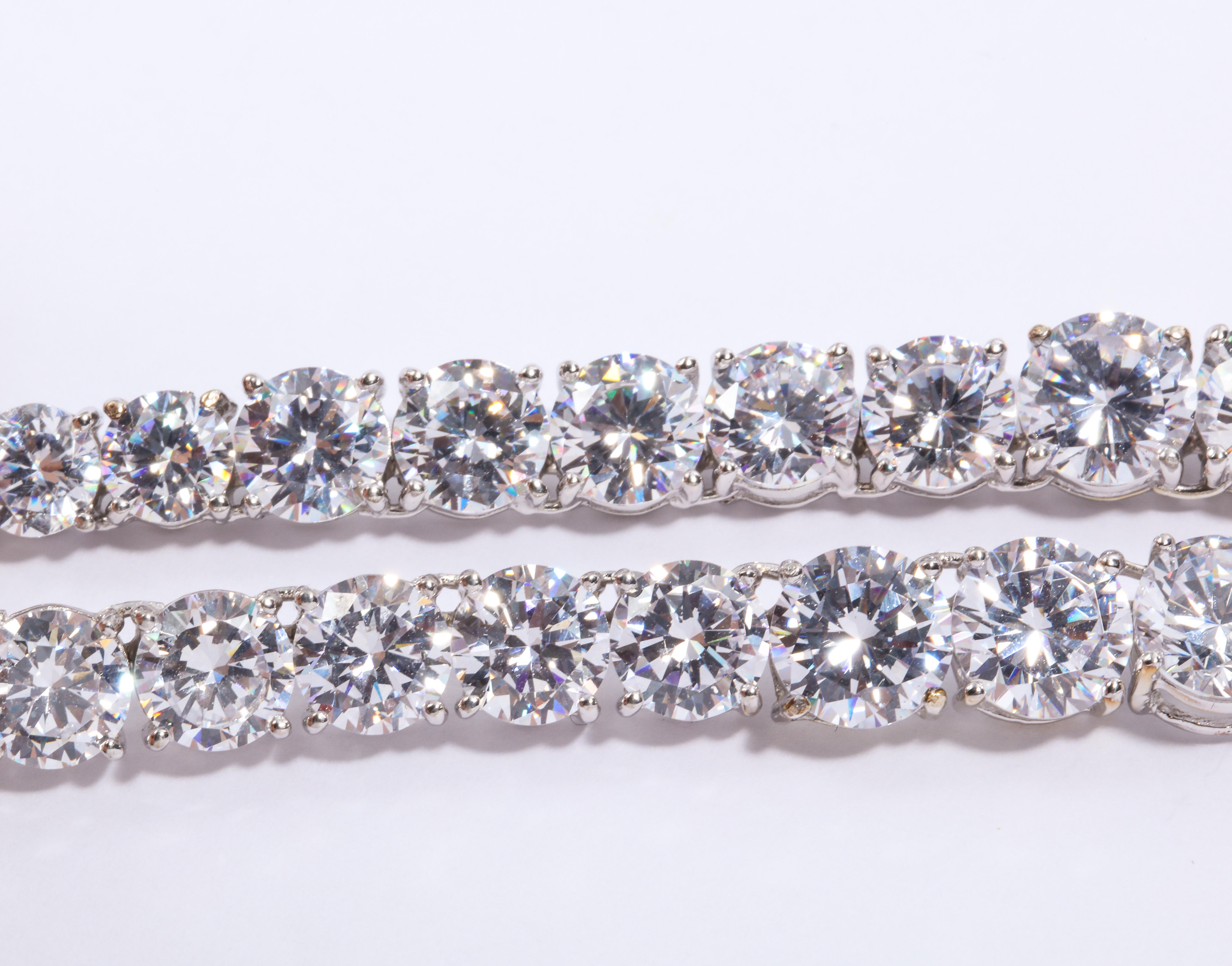 Women's Edwardian Style Faux Diamond Pendant Necklace