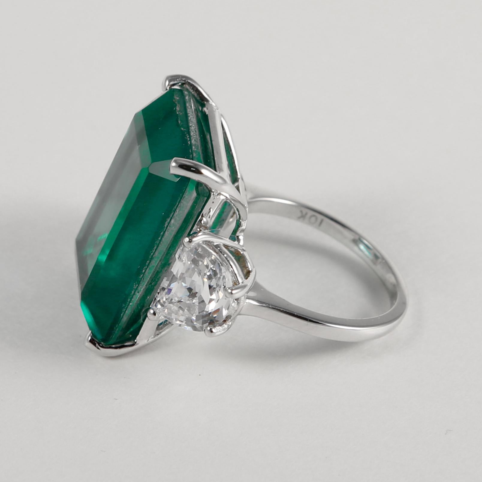 20 carat cubic zirconia ring