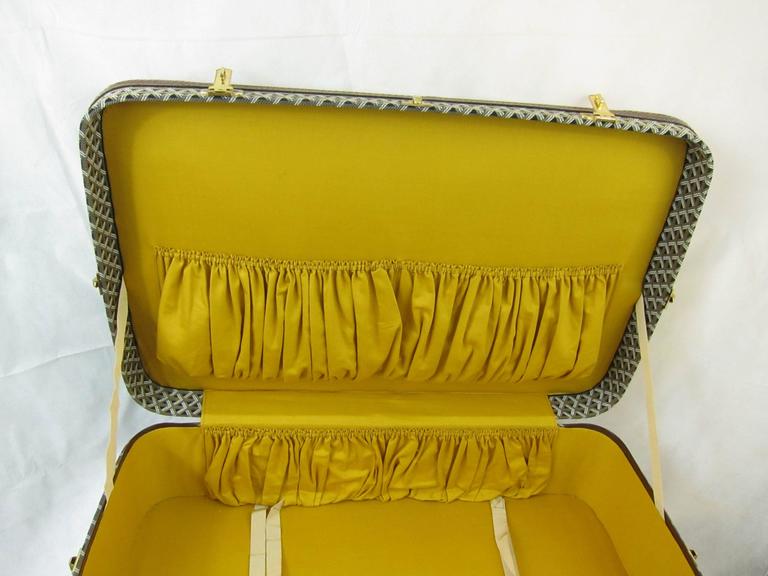 Goyard Vintage Suitcase in Canvas form the 60's at 1stDibs 60s