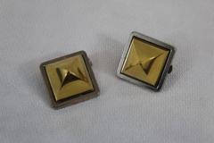 Vintage Hermes Medor Gold Plated Earrings
