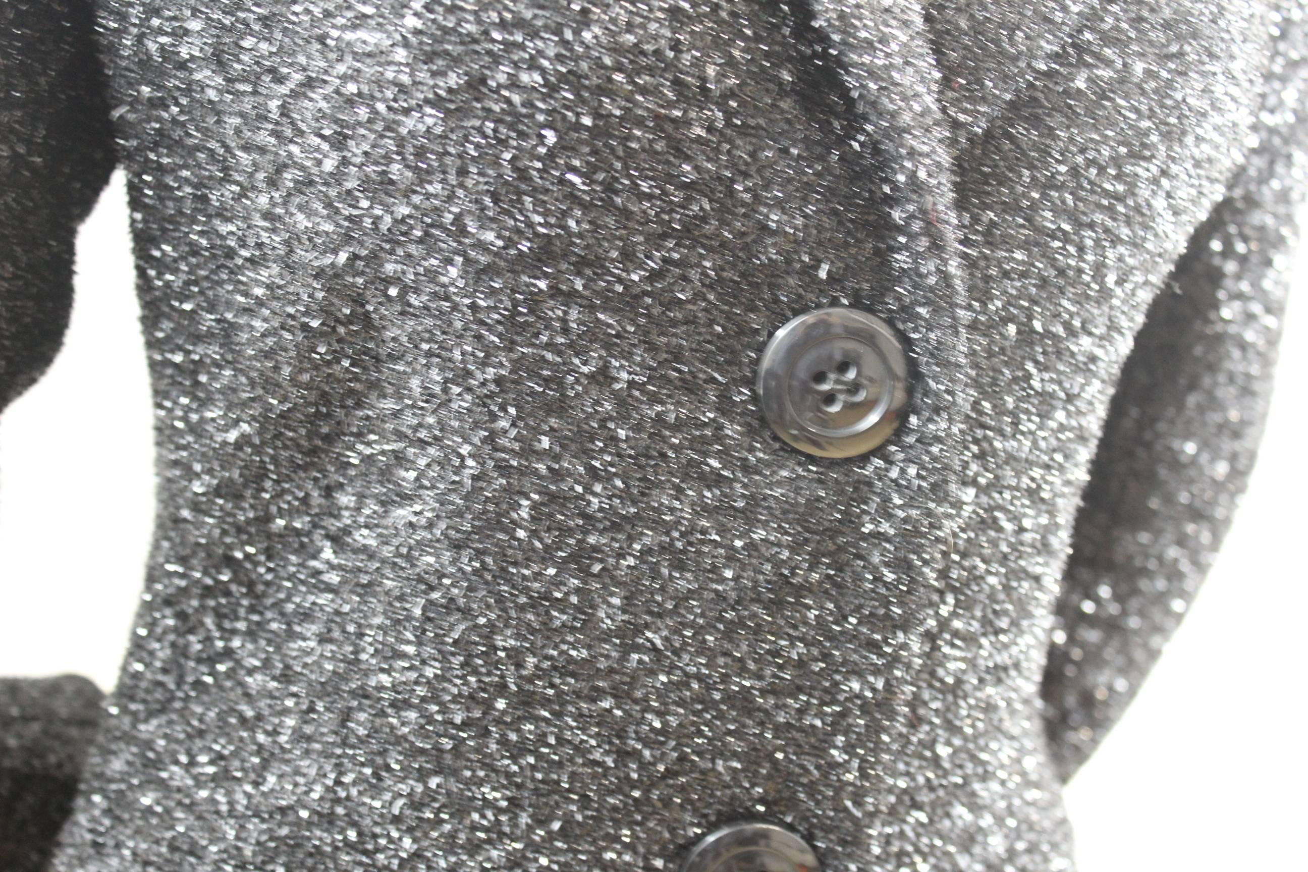 Paco Rabanne Black sparkling coat. Size 40 1